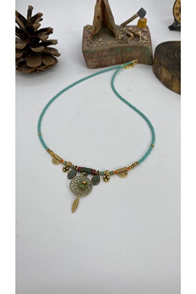 Porsuk Alternatif قلادة هيبي بوهيمية أصلية مصنوعة يدويًا