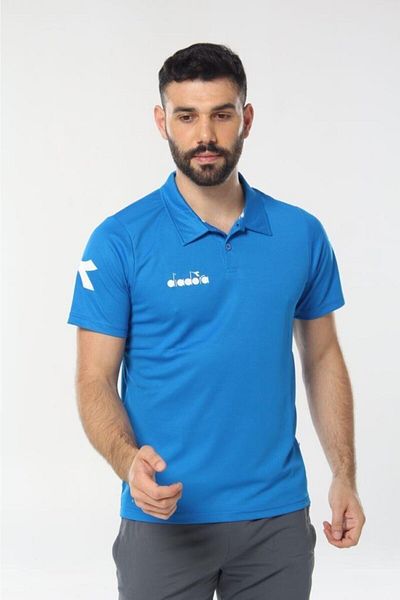 Diadora Μπλουζάκι Nacce Blue Polo Collar - 1tsr06-μπλε