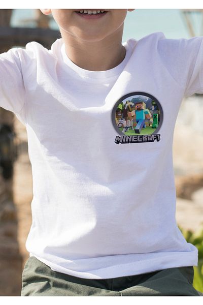 MINECRAFT Logo Printing Kids T-Shirt