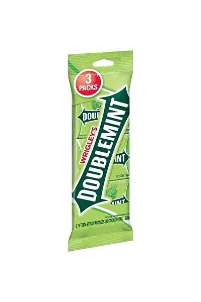 Wrigleys Wrigley's Doublemint Naneli 15'li 3 Paket Sakız