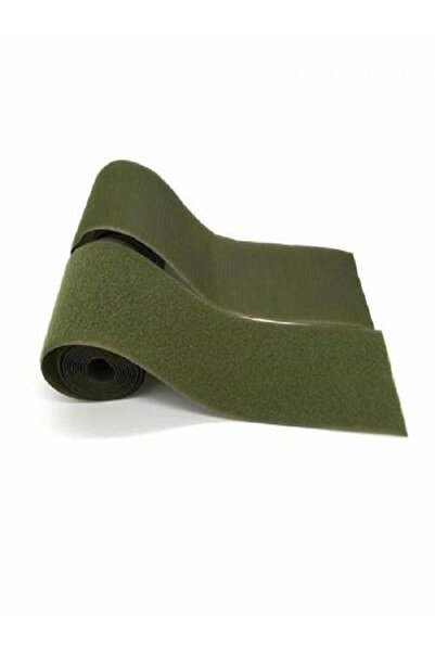 ENZELO 1 Metre Cırt Cırtlı Bant - Cırt Bant - Cırt Cırt Band - En : 5cm 5 Cm Haki