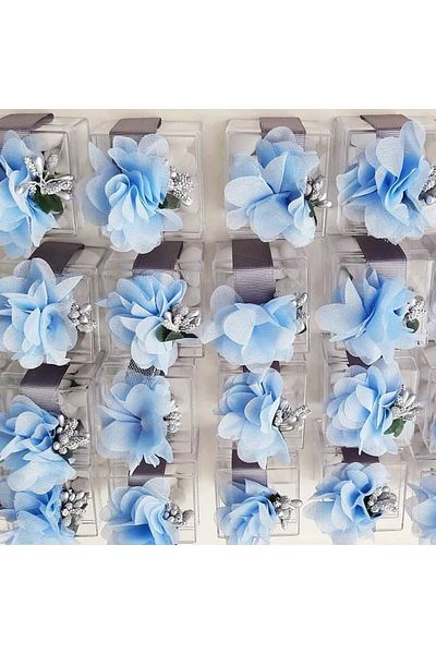 YENİ HEDİYELİK DÜNYAM Transparent Mica Box 5cm * 5cm 26 Pieces