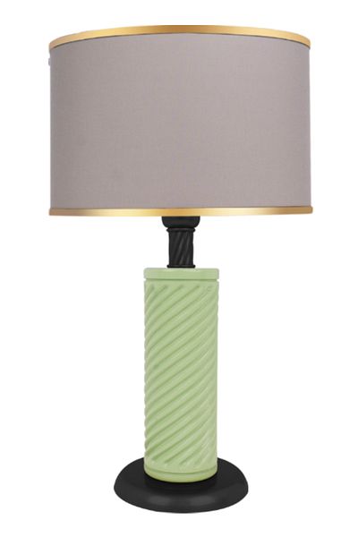 MINIMAL ETICARET VE BILGI TEKNOLOJILERI Eclipse Water Green - Black Lampshade