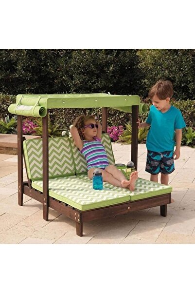 KARAKALEM AHŞAP Çocuk Şezlongu Iki Kişilik