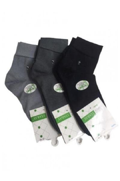 STARAY ÇORAP 12'li Paket Staray Bambu Erkek Yarım Konç Çorap Dikişsiz