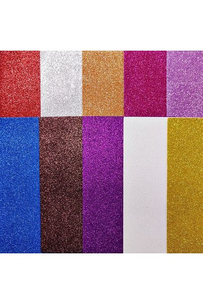 EleganTShoP Eva A4 10 Piece Set Glitter Color