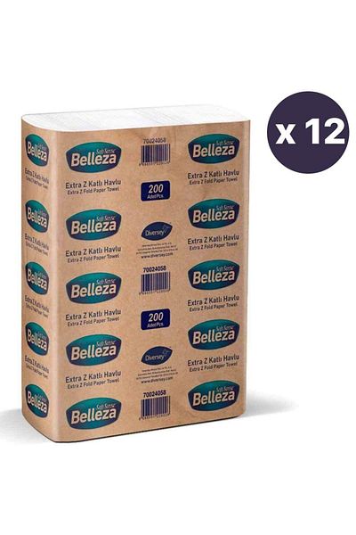 ikola Dispenser Z Fold Towel 12x200 100% Cellulose 4,200 grams