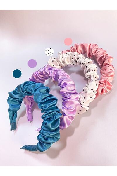 CSR AKSESUAR Set de 4 coroane din satin din seria de vară în culori calde