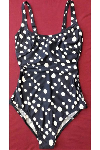 Rosa Faia Navy Blue Polka Dot Anita Swimsuit