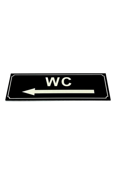 SE-Dizayn Wc Tuvalet Tabelası Sol Ok Işareti Kapı Yönlendirme Levhası 5 Cm X ...