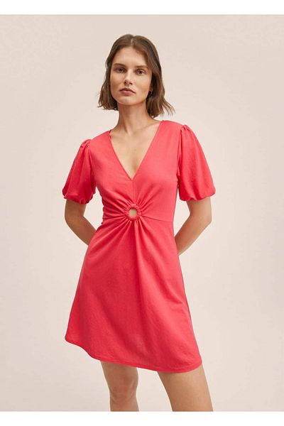 MANGO Woman Puffy Sleeve Dress