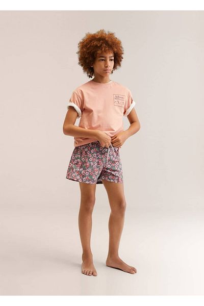 MANGO Kids Costum de baie maro pentru copii