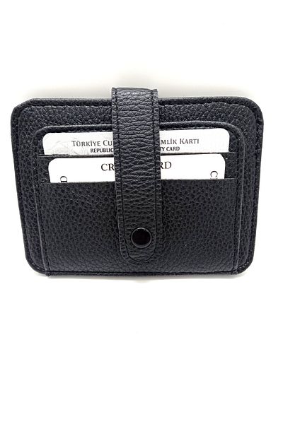 MKM Unisex Slim Plated Card Holder 8 Compartments Horizontal