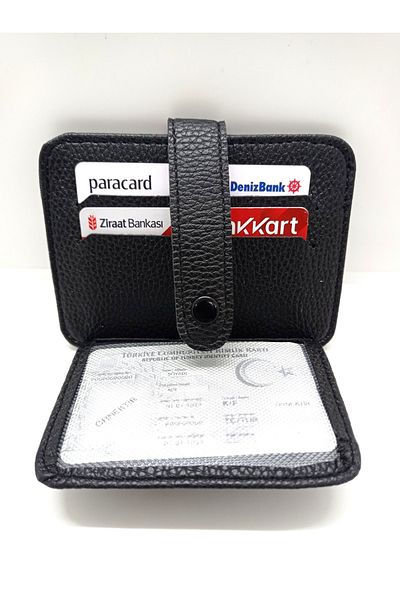 MKM Unisex Slim Plated Card Holder 8 Compartments Horizontal