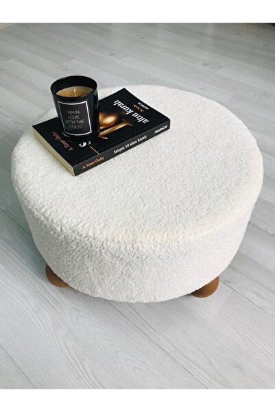 Fahrettin Küçük Puf El Yapımı Puf Kedi Yatağı Makyaj Masası Pufu Salon Pufu O...