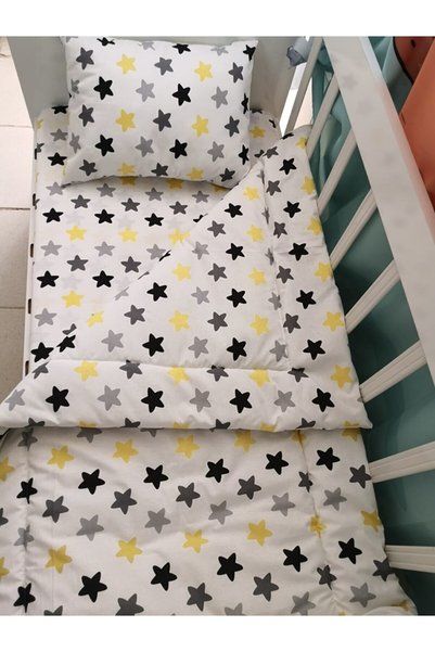 tiny plans 70x110 Pillow - Elastic Sheet - Quilt Set for Park Crib