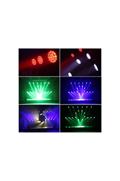 oddity Dmx Pro 19x12W RGBW Moving Head Wash LED Sahne Işığı Zoom DMX Profesyonel Projektör