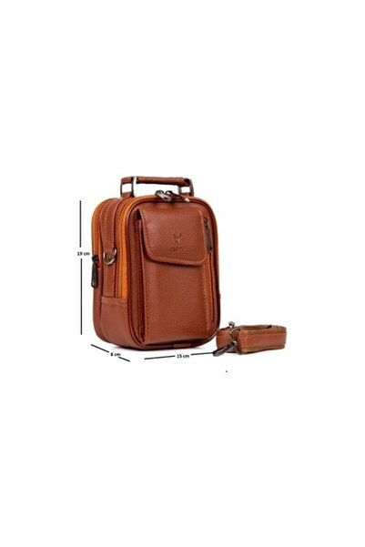 Fiyaka Nw-4110 Men's Hand and Shoulder Bag Brown