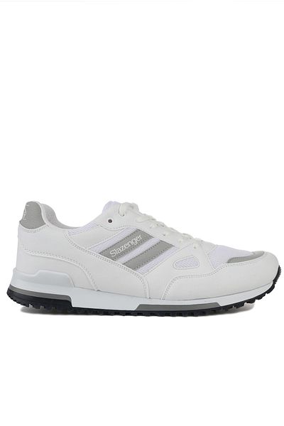 Slazenger Maroon I Large Size Sneaker Ανδρικά Παπούτσια Λευκό / Γκρι