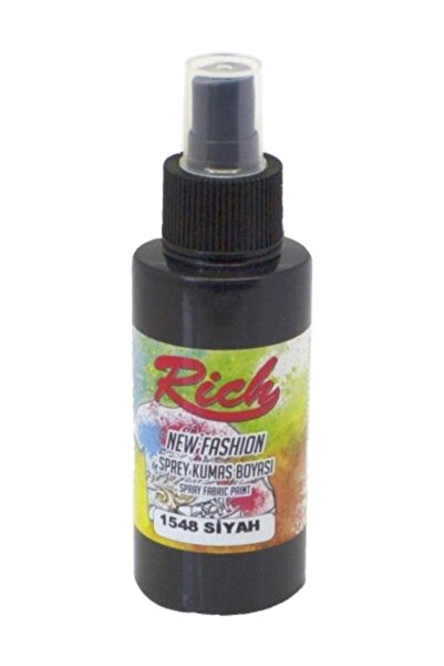 Rich New Fashion Sprey Kumaş Boyası 100 Cc. 1548 Siyah