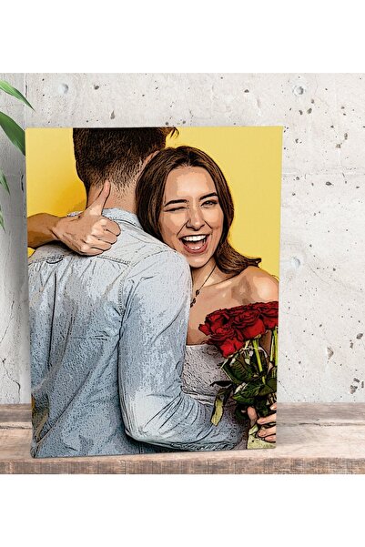 Bk Gift Kişiye Özel Yağlıboya Dekoratif Mini Kanvas Tablo 15x20cm-1
