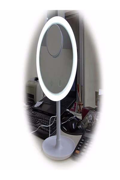 mrtbilisim Dokunmatik Led Işıklı Fanlı Profesyonel Makyaj Aynası Dekoratif Makyaj Aynası Led Işıklı Ve Fanlı