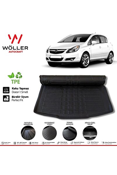 wöller Opel Corsa D Bagaj Havuzu 2006 2014 Arası 3d Ultraflex Esnek