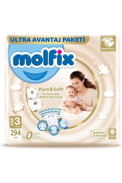 Molfix P&s Ultra Avantaj Bebek Bezi 3 Beden 98x3 294 Adet