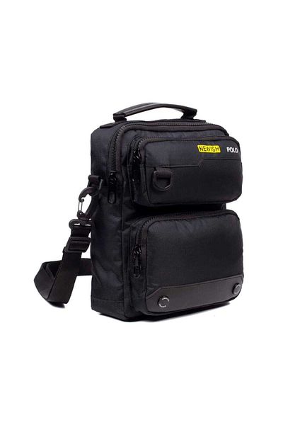 Newish Polo Nw-2203 Imperteks Geantă de mână și de umăr impermeabilă multifuncțională 20x24cm Negru