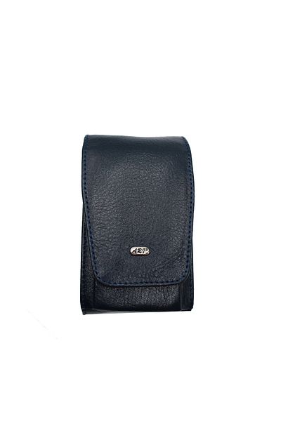 Fiyaka Θήκη τσιγάρων από γνήσιο δέρμα Ar-01 Navy Blue