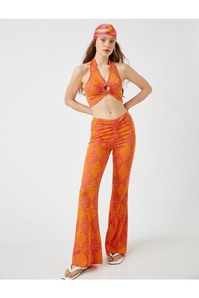Koton Pantaloni evazați cu model