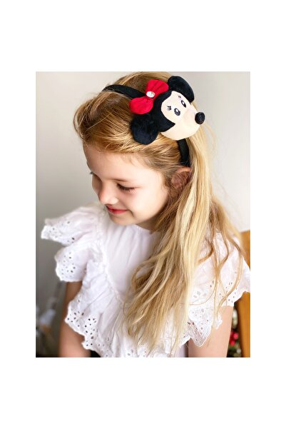 QUEEN AKSESUAR Coroană cu pietre Minnie Mouse cu jucărie de pluș drăguță Coro...