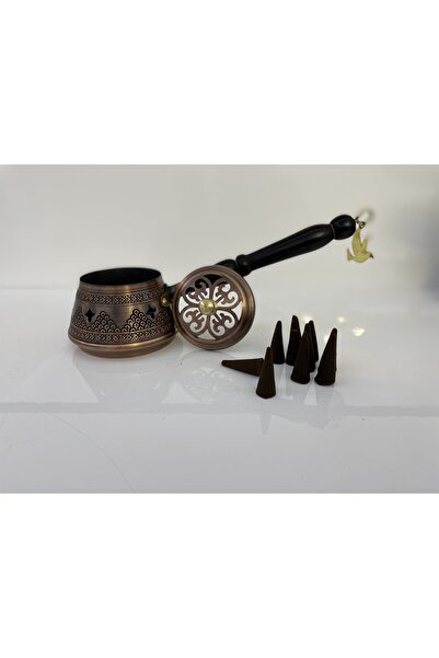 DMT COPPER HOME Gaziantep Bakır Buhardanlık-tütsülük Oda Kokusu Tütsü Tutacağ...