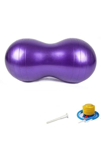 FİZYOMALZEME Fıstık Top Büyük Boy +pompa Hediyeli Pilates Topu Fıstık Top Egz...