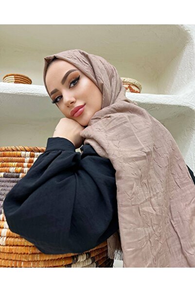 avzen şal Bamboo Kraş Şal Mink