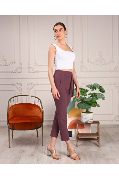 ÇİĞDEM COLLECTİON Havuç Paça Kemerli Pantolon