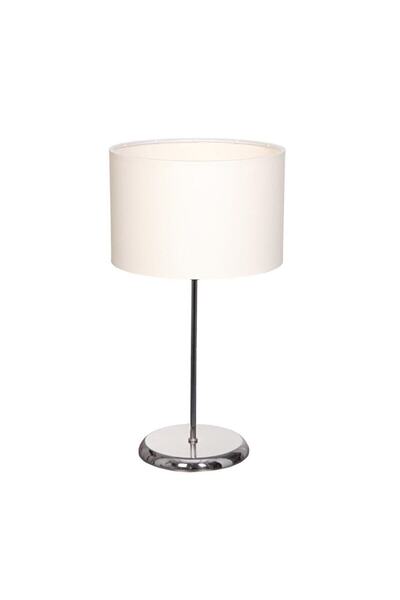Emg DesiGn Leola Chrome Leg White Top Hat Modern Lampshade Night Light