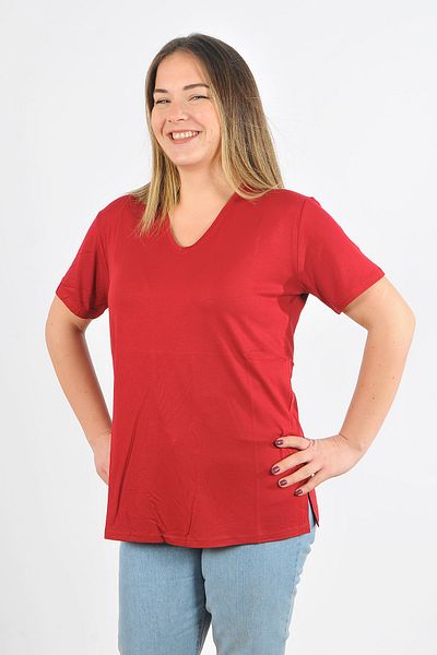 citycenterfashion Tricou de damă cu decolteu în V de mărime mare Cty-cnd-01