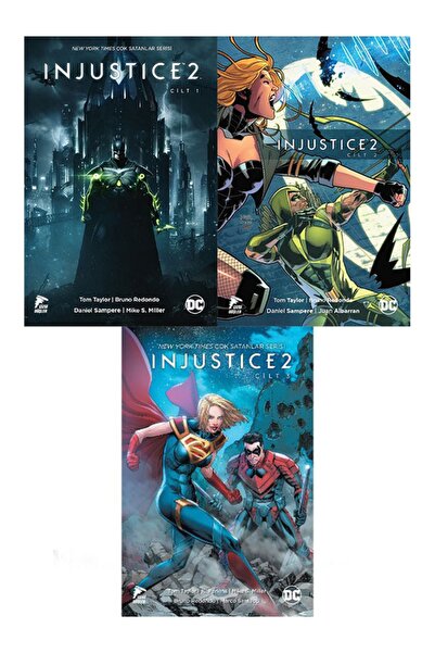 Çizgi Düşler Injustice 2 Çizgi Roman Takımı ( Cilt 1 - 2 - 3 )