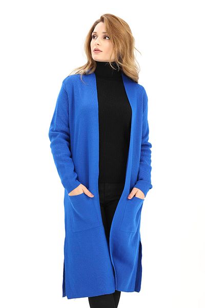 ModaPlaza Cardigan lung și drept pentru femei 4341