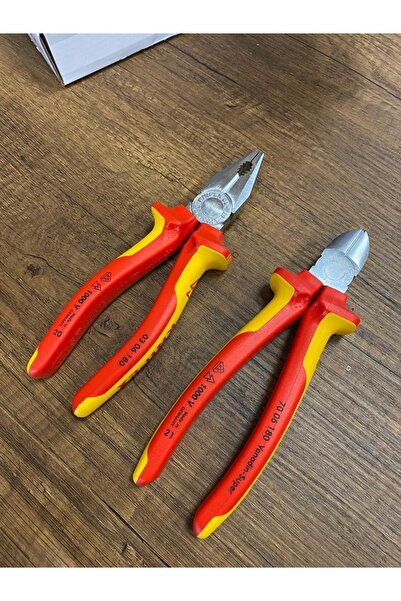 Knipex 180 Mm Pense Ve Yan Keski Seti 1000 V Vde Made In Germany