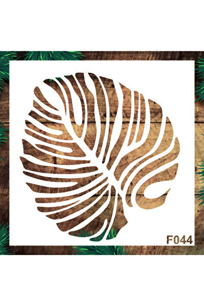 STENCİLTASARIM Stencil Tasarım F044 Yaprak - Dekoratif Duvar, Fayans Ve Eşya ...