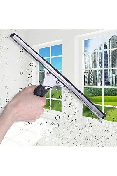 Oliva Nero Tüm Yüzeyler Için 150 Cm (1,5 METRE) Teleskopik Sap Sopa Ve 35 Cm Çekçek Cam Temizleme Aparatı Set
