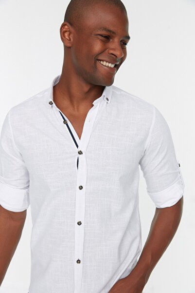 Trendyol Collection Shirt - White - Slim