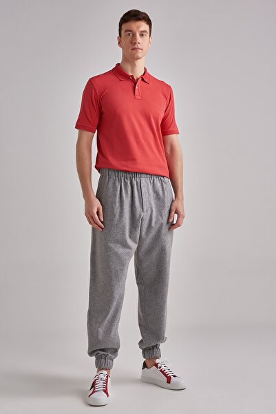 Ermenegildo Zegna Beli Lastikli Erkek Pantolon