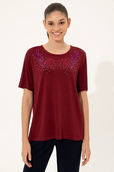 Pierre Cardin Women's Red T-Shirt G022Sz011.000.904134.Vr014