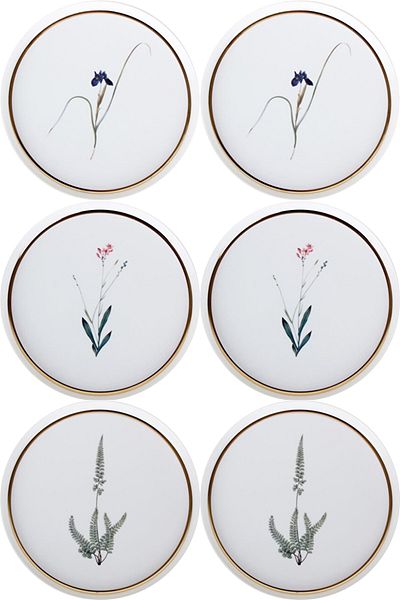 Porland Botanical Mixed Pattern Cake Set 21cm for 6 People
