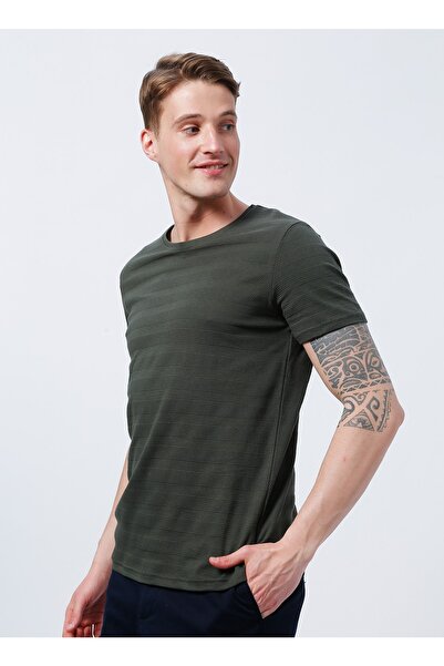 Lee Cooper Ανδρικό μπλουζάκι χακί