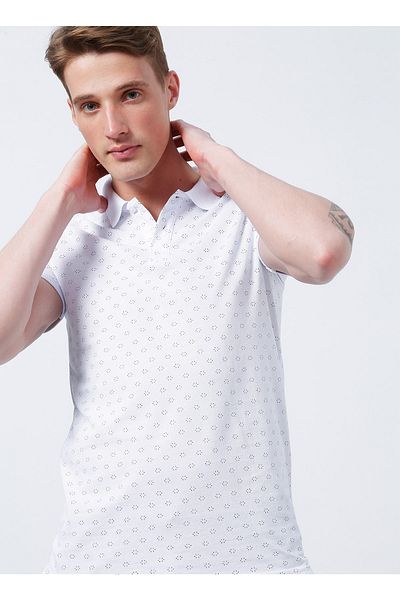 Lee Cooper Ανδρικό λευκό μπλουζάκι