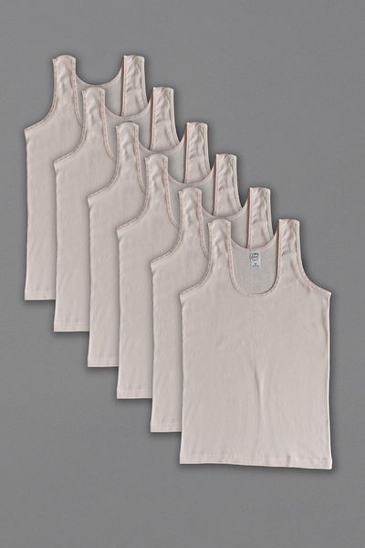 ali altun iç giyim Girl's Pink Wide Strap Tank Top	- 6 Pieces